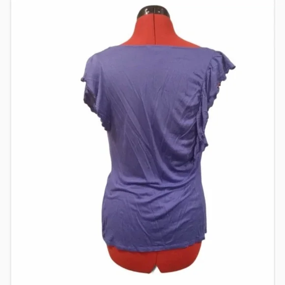 Banana Republic Purple Swoopneck - Picture 2 of 8